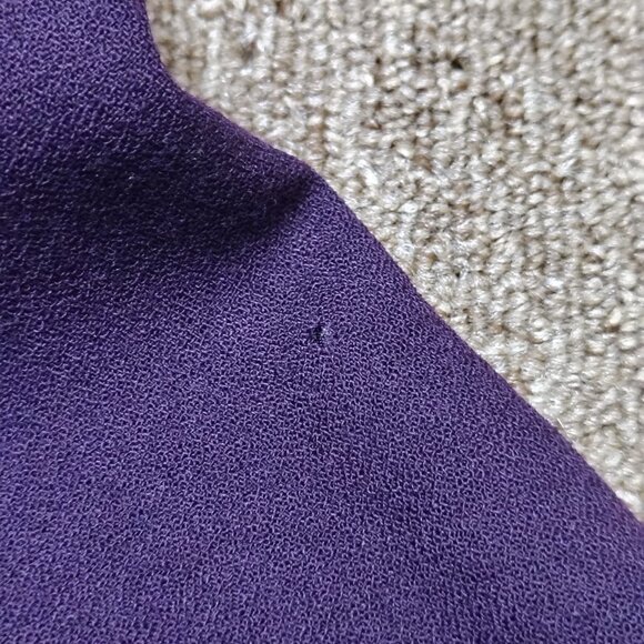 VINTAGE HARVE BENARD Trench Coat Women Petite 4P Wool Classic Tailored Flawed - Picture 6 of 12